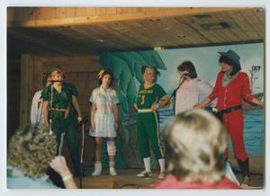 Primary view of object titled '[Photograph of Peter Pan cast on stage]'.