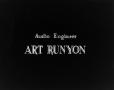 Photograph: [Audio Engineer Art Runyon slide]