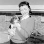 Photograph: [Pat and a puppy]