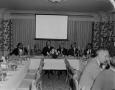 Photograph: [Attendees at P.G.W. Convention in dining room]