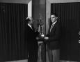 Primary view of [Bud Sherman presenting trophy]