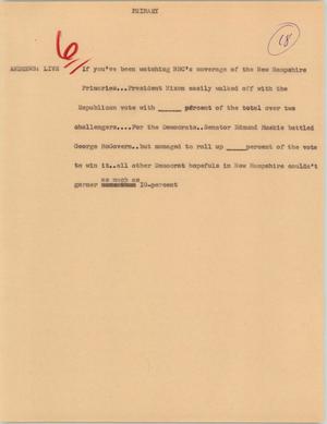 Primary view of object titled '[News Script: Primary]'.