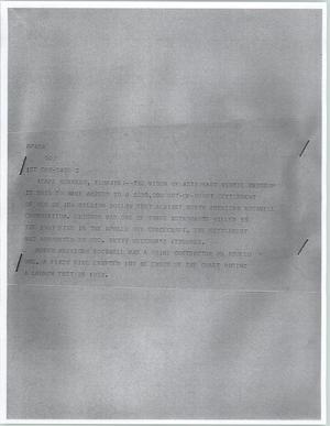 Primary view of object titled '[News Script: Grisson suit]'.