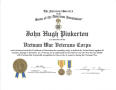 Text: [Certificate of Patriotism, John Hugh Pinkerton]