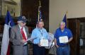 Photograph: [Allan Husch presenting certificates in chapter meeting, November 10,…