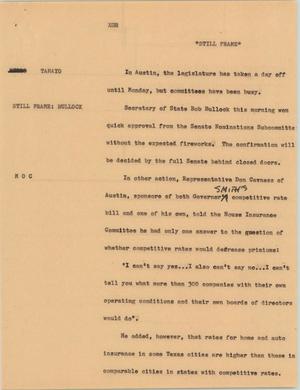 Primary view of object titled '[News Script: Tomayo]'.