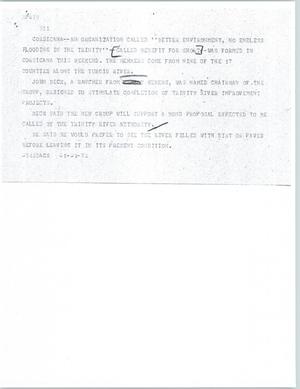 Primary view of object titled '[News Script: Benefit]'.