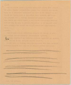 Primary view of object titled '[News Script: Pilots]'.