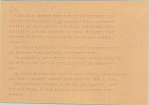 Primary view of object titled '[News Script: Peace]'.