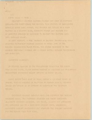 Primary view of object titled '[News Script: Irish conflict / Floods / Kidnappings / Chilean Congress]'.
