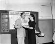Photograph: [Margaret McDonald and Dale Hart and cookbook bread]