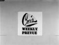 Photograph: [Photograph of Cox's Weekly Prevue slides]