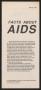 Pamphlet: Facts about AIDS
