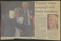 Thumbnail image of item number 1 in: '[Clipping: Taylor vows council will heed mandate]'.