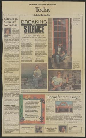 Primary view of object titled '[Clipping: Breaking the Silence: On World AIDS Day, four unknown victims tell their stories]'.