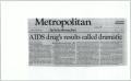 Thumbnail image of item number 1 in: '[Clipping: AIDS drug's results called dramatic]'.