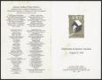 Thumbnail image of item number 3 in: 'Invitation to the Dedication of Spencer Gardens, August 31, 1988'.