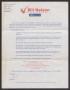 Primary view of [Nelson Campaign Letter, 1987]