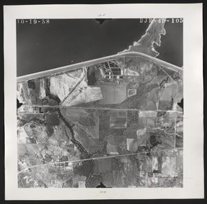 Primary view of object titled '[Aerial Photograph of Denton County, DJR-4P-105]'.