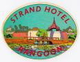 Physical Object: [Strand Hotel luggage decal]