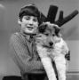 Thumbnail image of item number 1 in: '[Boy holding a dog]'.