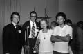 Photograph: [Photo of Doug Vair, Willie Monroe, and others at KXAS Party]