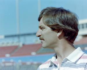 Primary view of object titled '[Doug Vair at Ranger Stadium, 6]'.