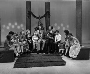 Primary view of [Photograph of a KXAS Christmas Children's Hour party]