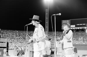 Primary view of object titled '[Hank Williams Jr. performing at 1974 Country Gold Anniversary, 3]'.