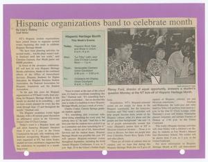 Primary view of object titled '[Clipping: Hispanic organizations band to celebrate month]'.