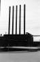 Thumbnail image of item number 1 in: '[Photograph of a building with five smokestacks, 3]'.