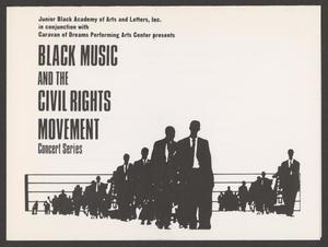 Primary view of object titled '[Invitation: Black Music and the Civil Rights Movement Concert]'.