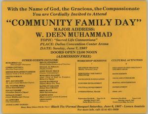 Primary view of object titled '[Invitation: Community Family Day]'.