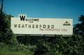 Photograph: [Weatherford sign]