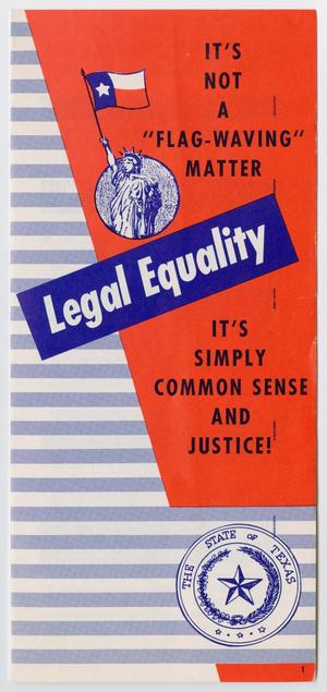 Primary view of object titled 'Legal Equality'.