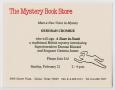 Primary view of [The Mystery Book Store flyer]