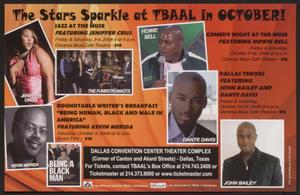Primary view of object titled '[Flyer: The Stars Sparkle at TBAAL in October]'.