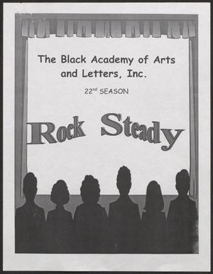 Primary view of object titled '[Program: Rock Steady]'.