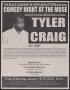 Primary view of [Flyer: Comedy Night at the Muse - Tyler Craig]