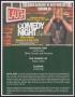 Pamphlet: [Flyer: Comedy Night at the Muse with Sean Jones]
