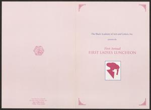 Primary view of object titled '[Invitation: First Annual First Ladies Luncheon]'.