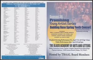 Primary view of object titled '[Program: Budding Rose Spring Youth Concert]'.