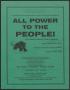 Pamphlet: [Flyer: All the Power to the People!]