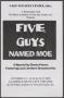 Pamphlet: [Program: Five Guys Named Moe]