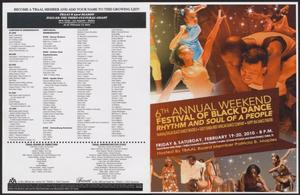 Primary view of object titled '[Program: 6th Annual Weekend Festival of Black Dance]'.