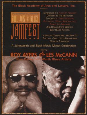 Primary view of object titled '[Flyer: Roy Ayers & Les McCann]'.