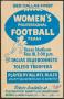 Pamphlet: [Flyer: Women's Professional Football Team]