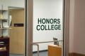 Photograph: [Honors College office entrance]