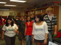 Photograph: [Students learning to salsa dance]