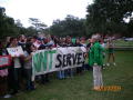 Photograph: [People gathered with a UNT SERVES sign 1]